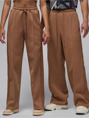 Nike Air Jordan Open Hem Brown Sweatpants Joggers Pants FZ2134-223 Men’s L NWT